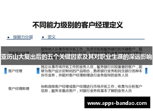 亚历山大复出后的五个关键因素及其对职业生涯的深远影响